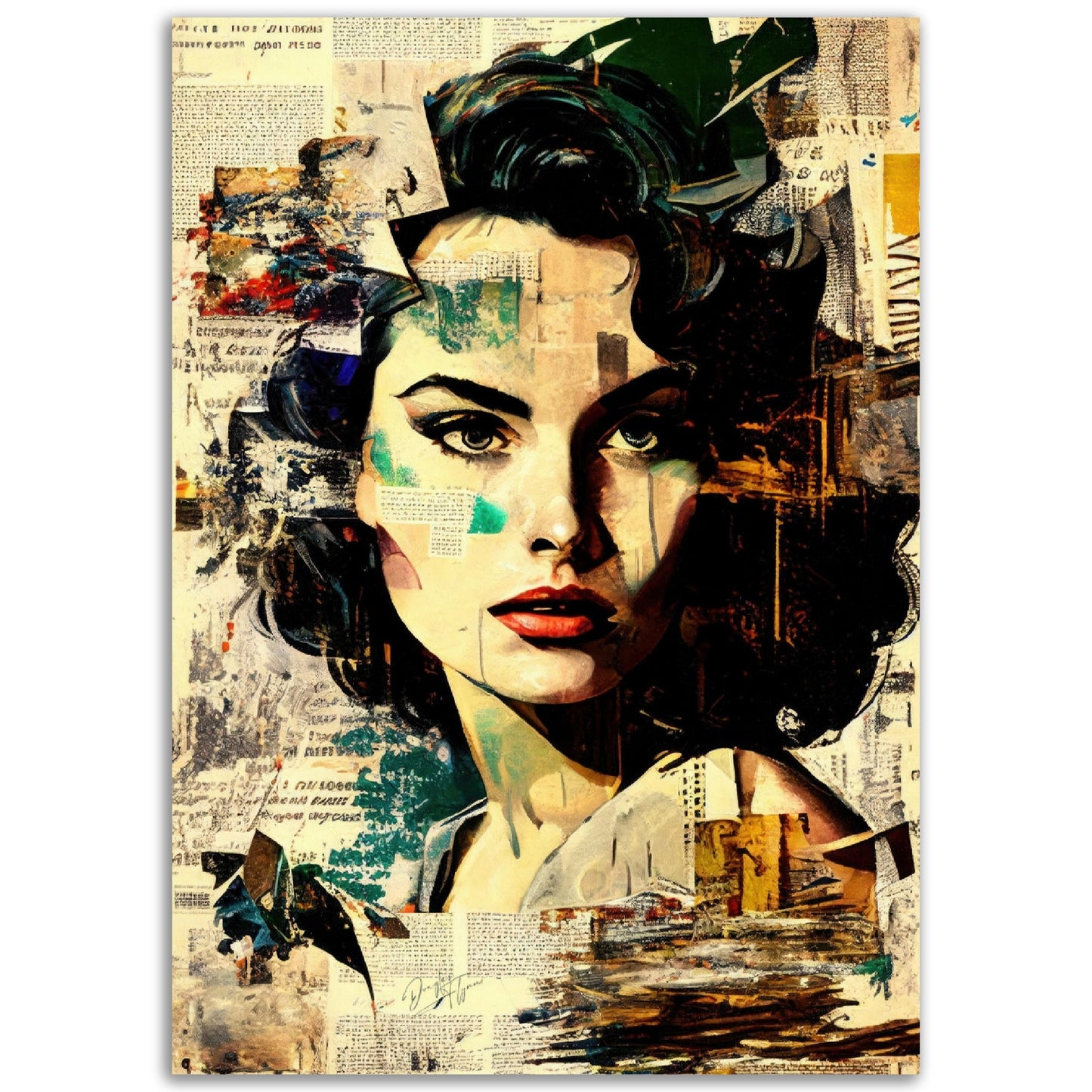 »Blend Portrait« retroposter