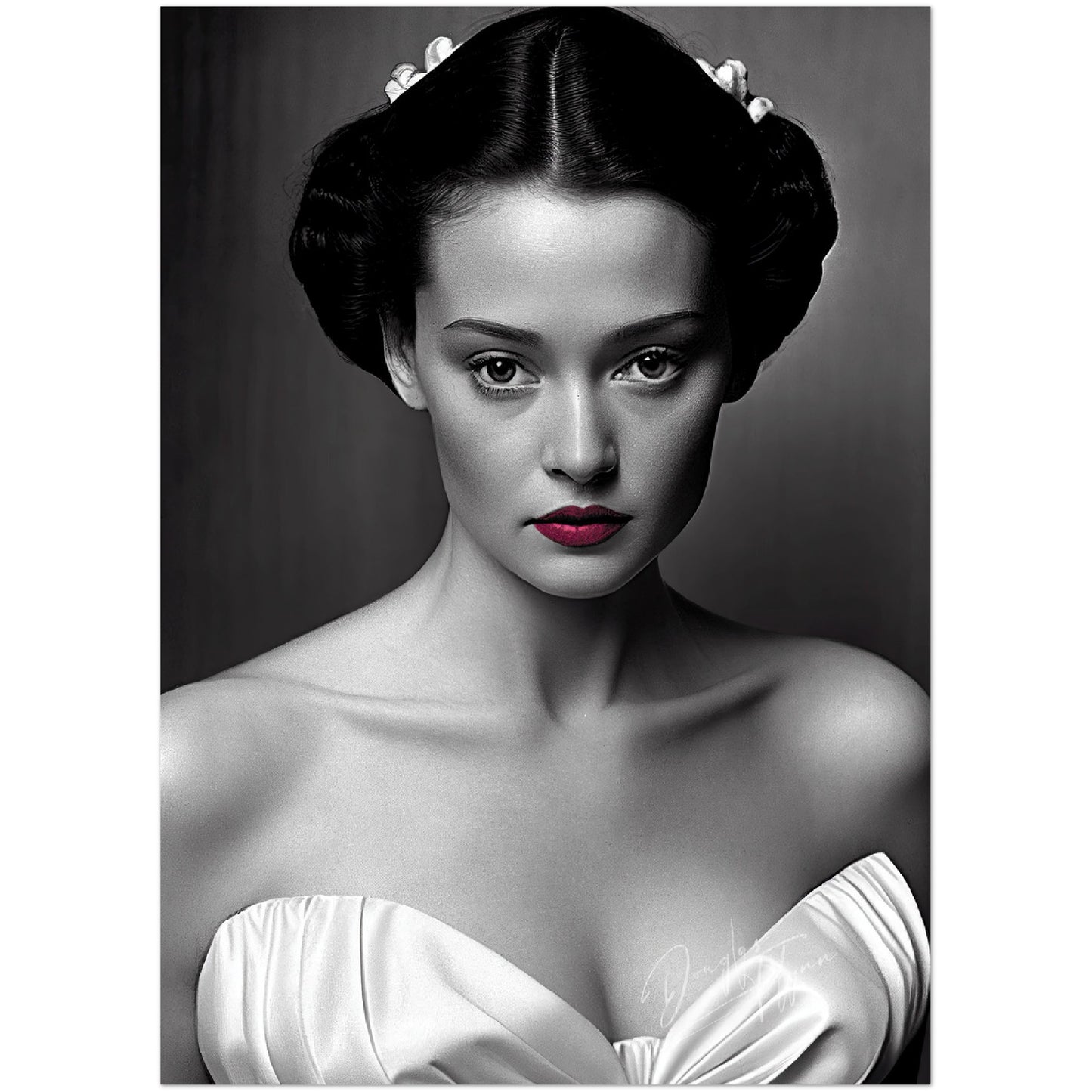 »Snowy Satin« retro poster