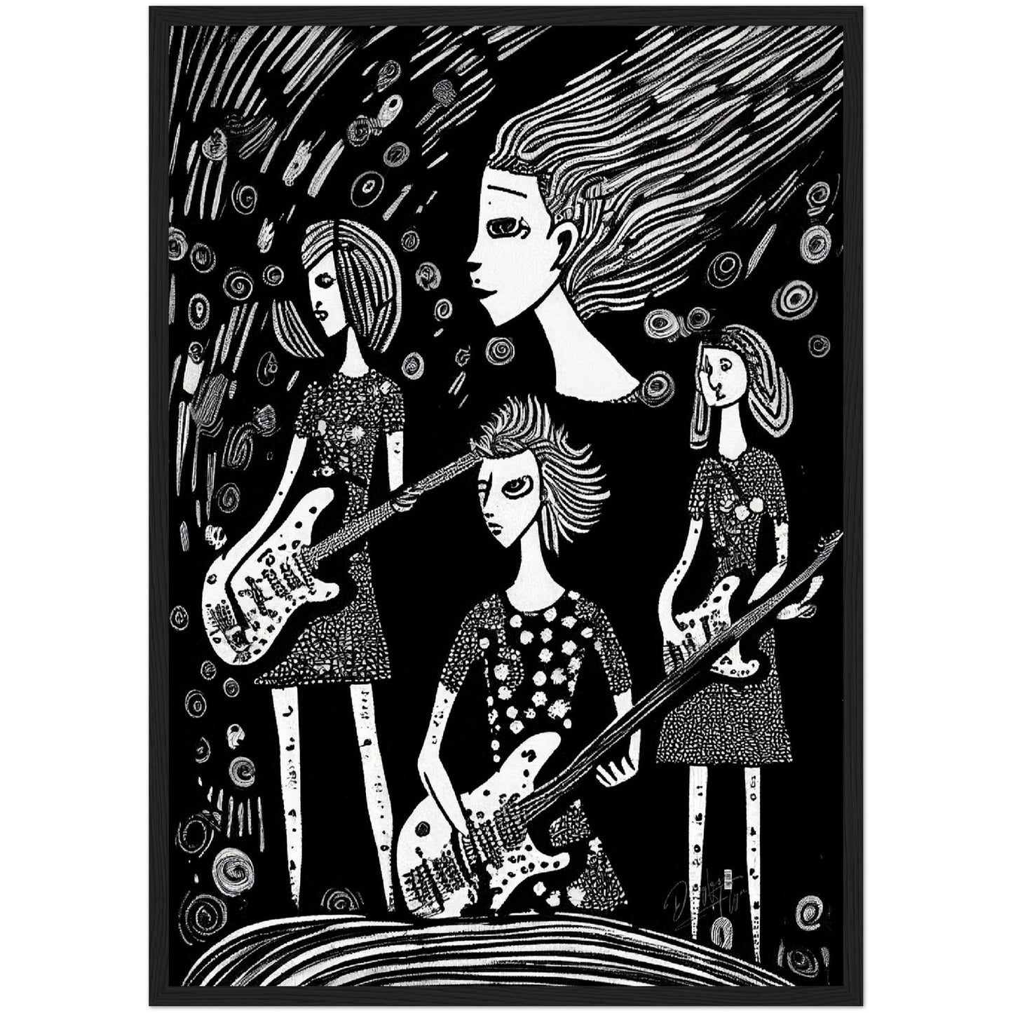 »Band Rivalries« retro poster