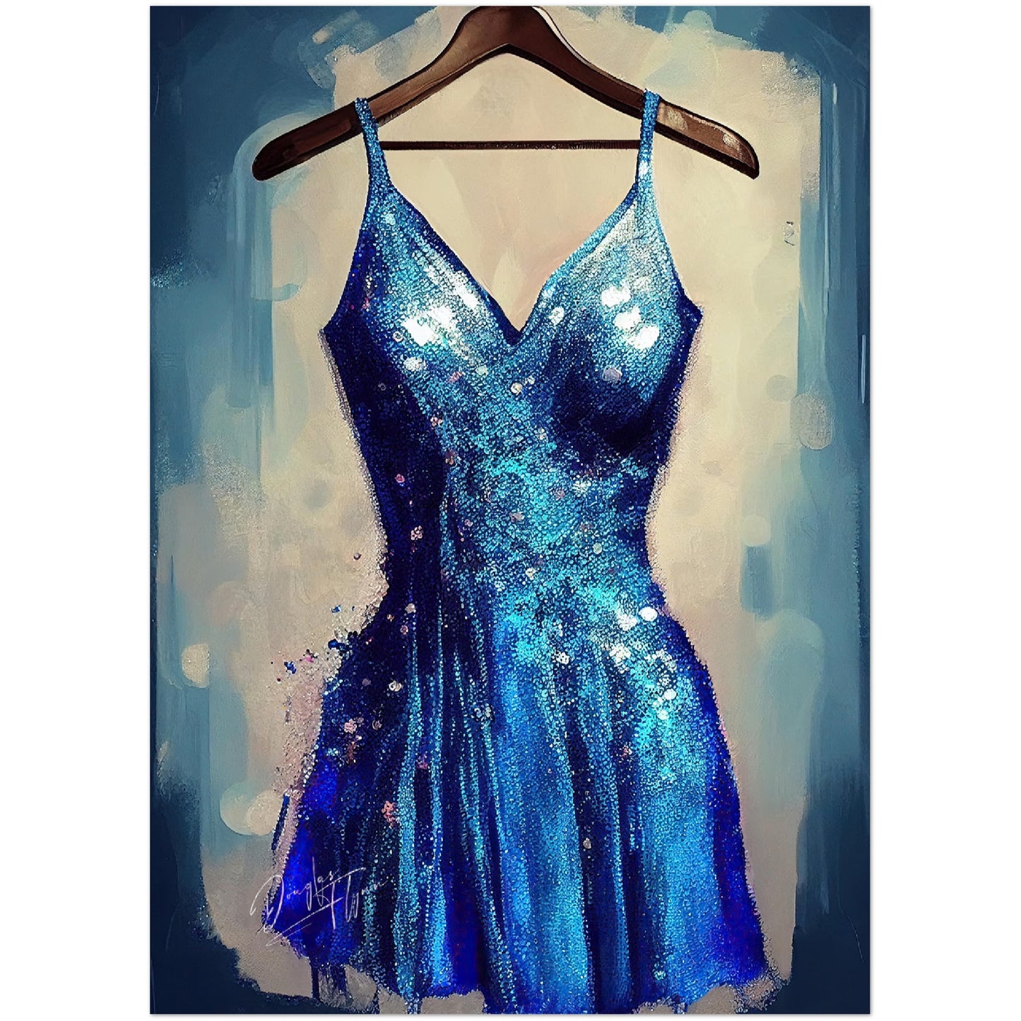 »Oceanic Glimmer Gown«