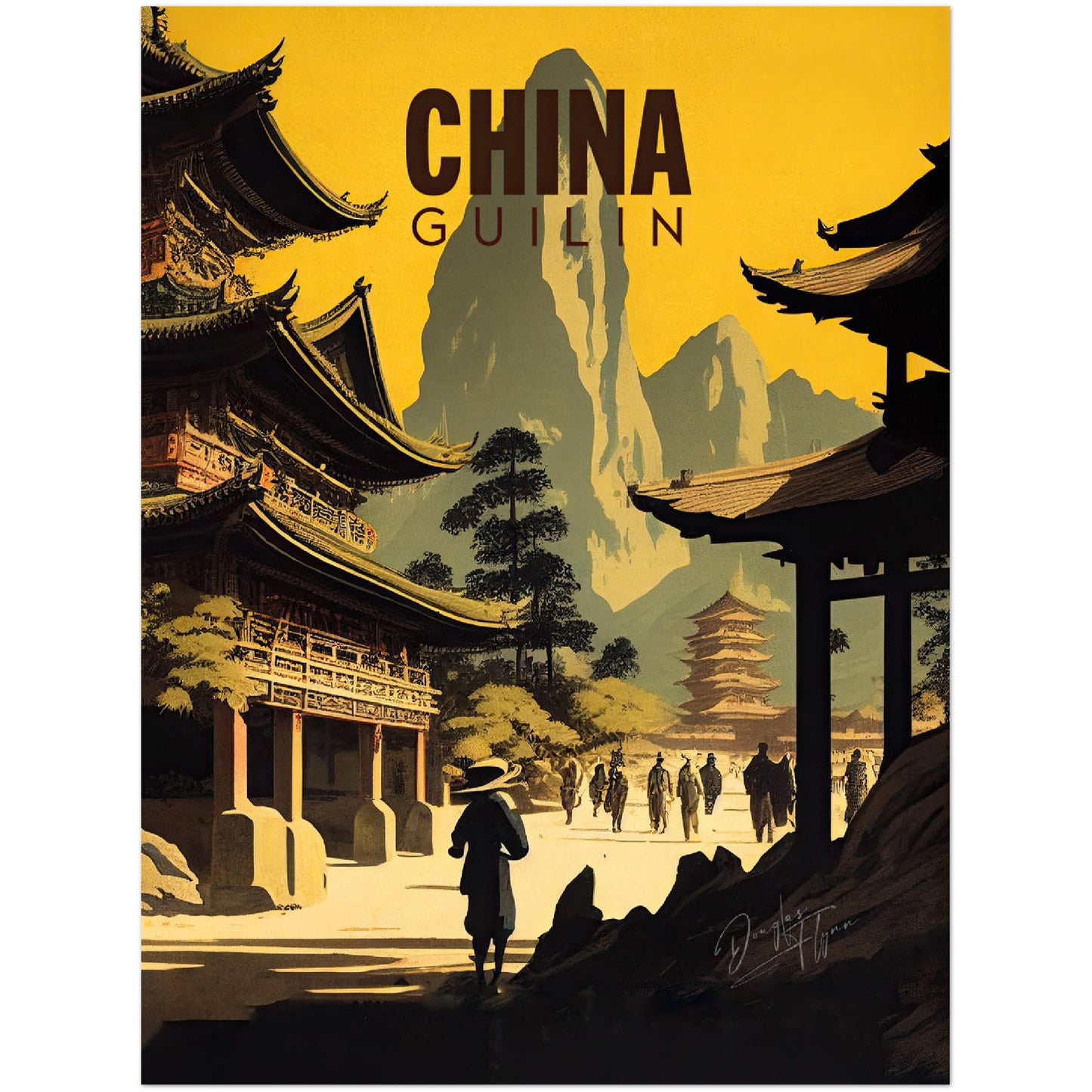 »China, travel poster no 1« retro poster