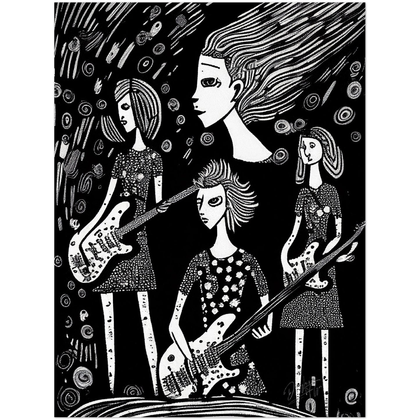»Band Rivalries« retro poster