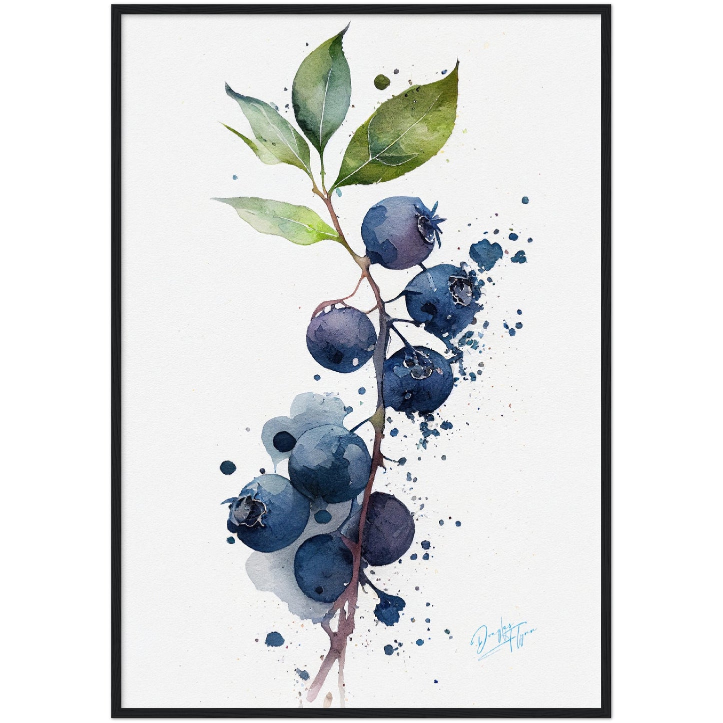 »Blueberry Feelings« retro poster