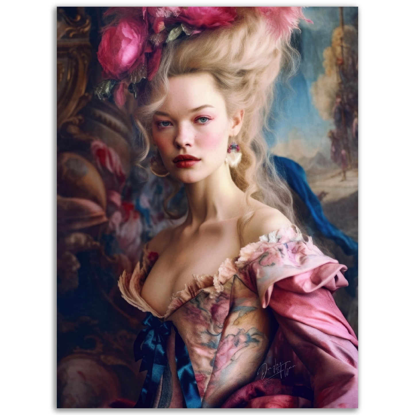 »Mythical Creatures in Rococo Realms« poster