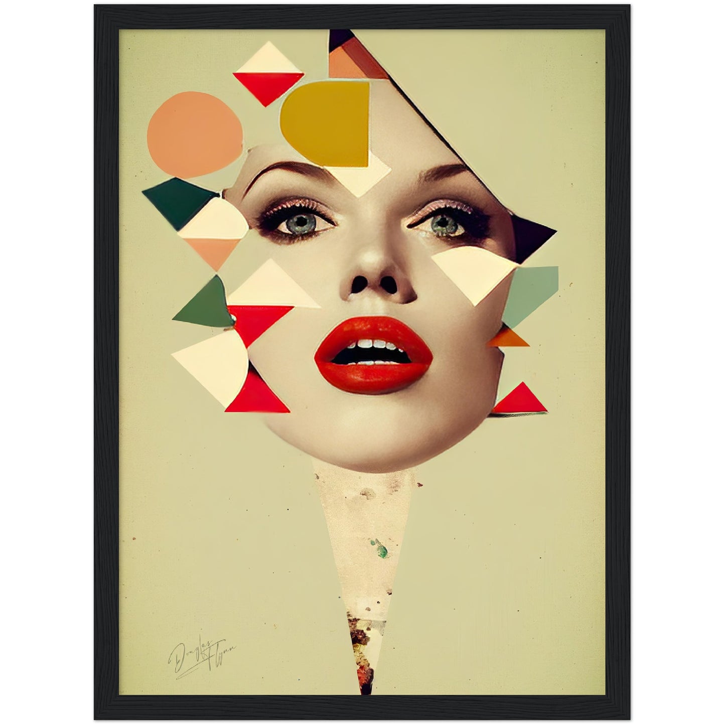 »Mirrored Realities of the Dreamscapes« retro poster
