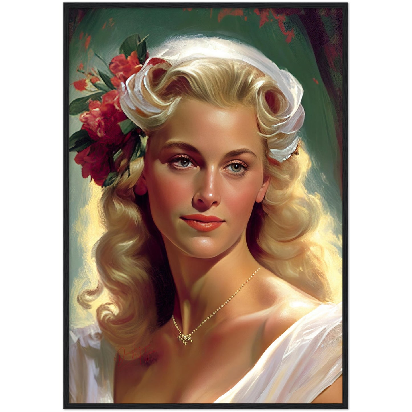»Charming Wedding« retro poster