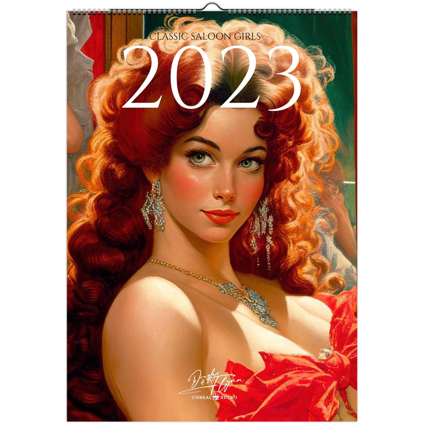 »Classic Saloon Girls 2023«, väggkalender