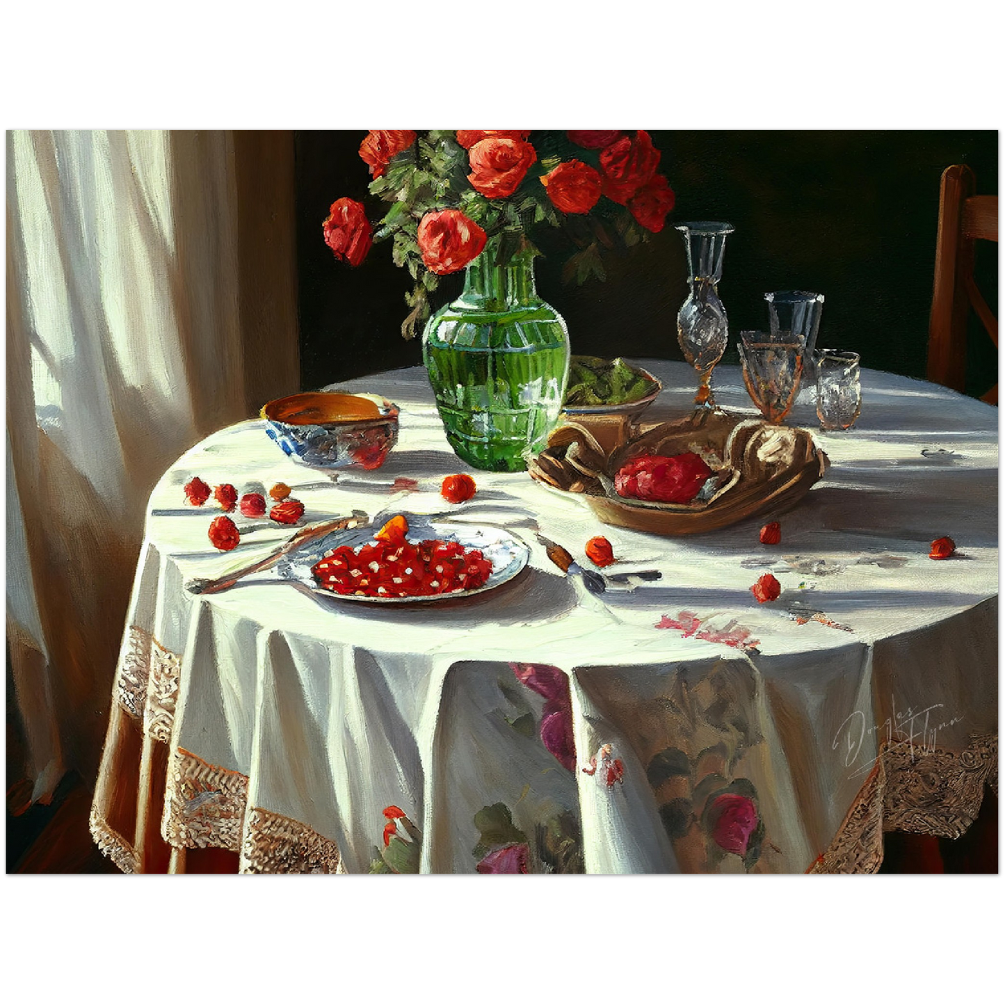 »Feast for the senses« retro poster