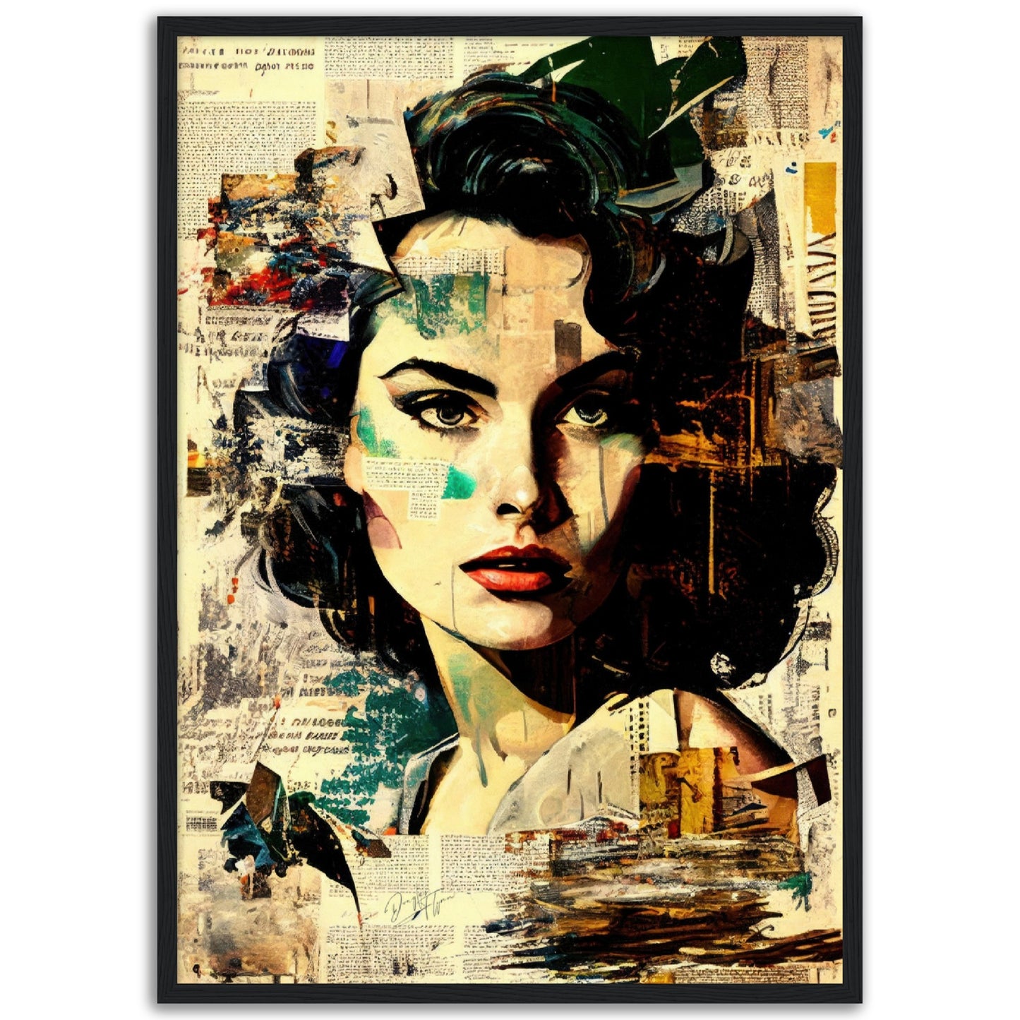 »Blend Portrait« retroposter