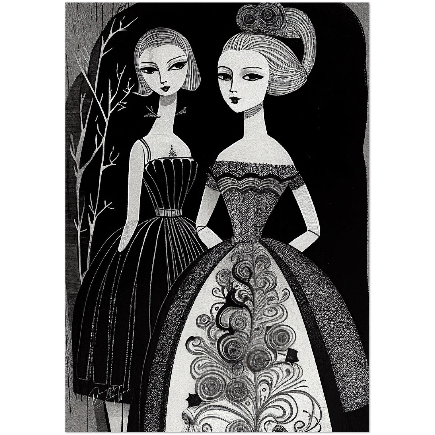 »Angelica And Me« retro poster