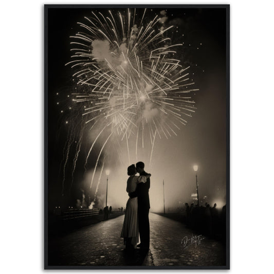 »The Kiss That Started it All« retroposter