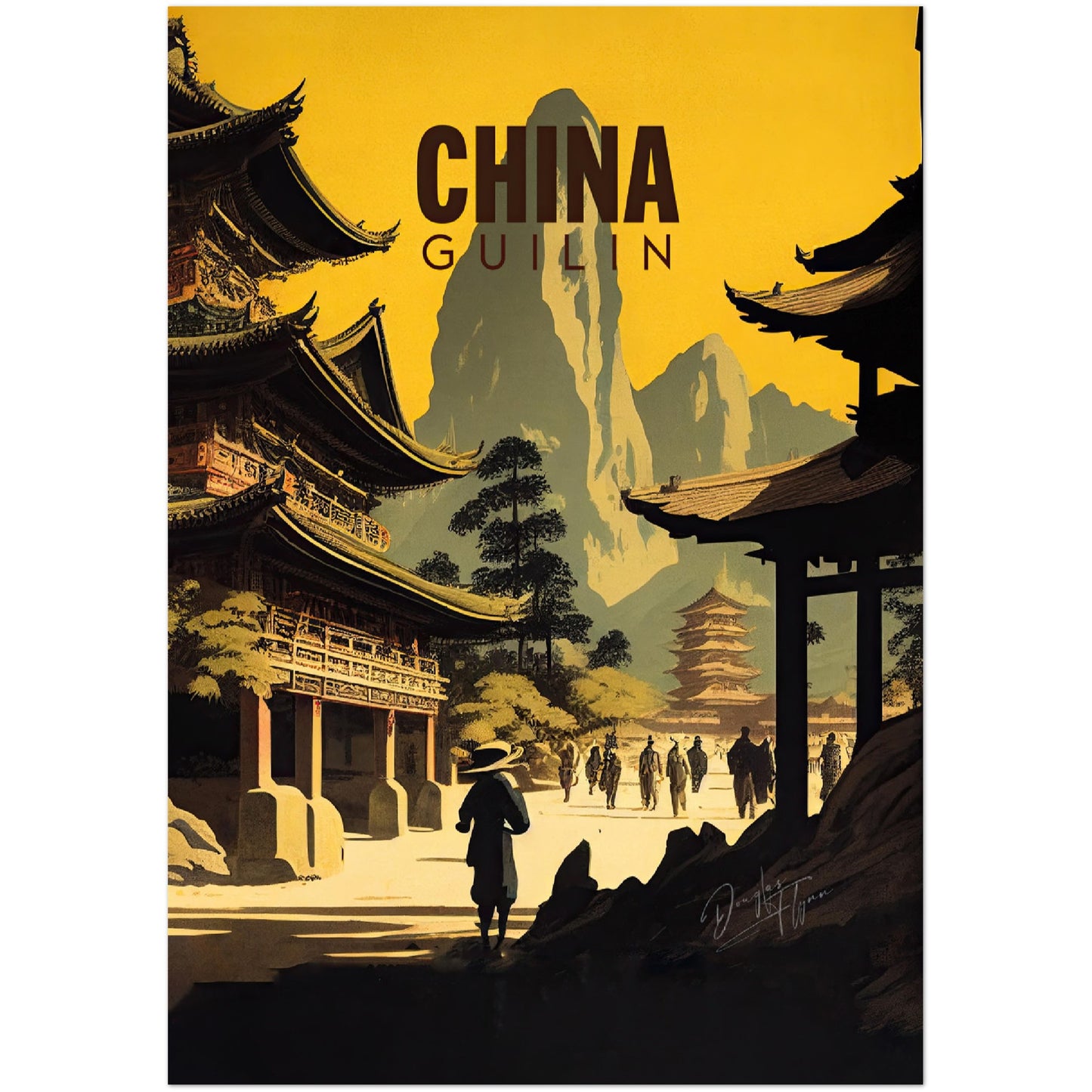 »China, travel poster no 1« retro poster