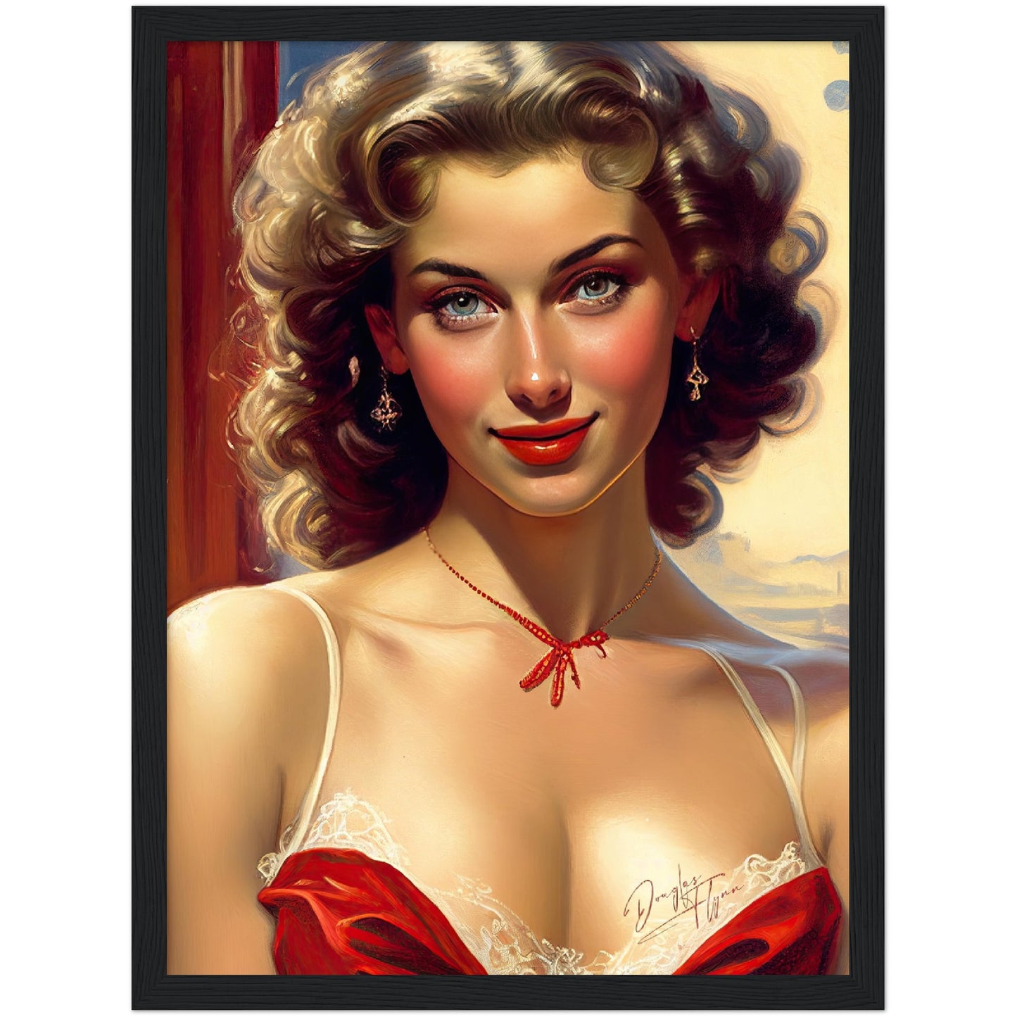 »Belles Balcony« retro poster