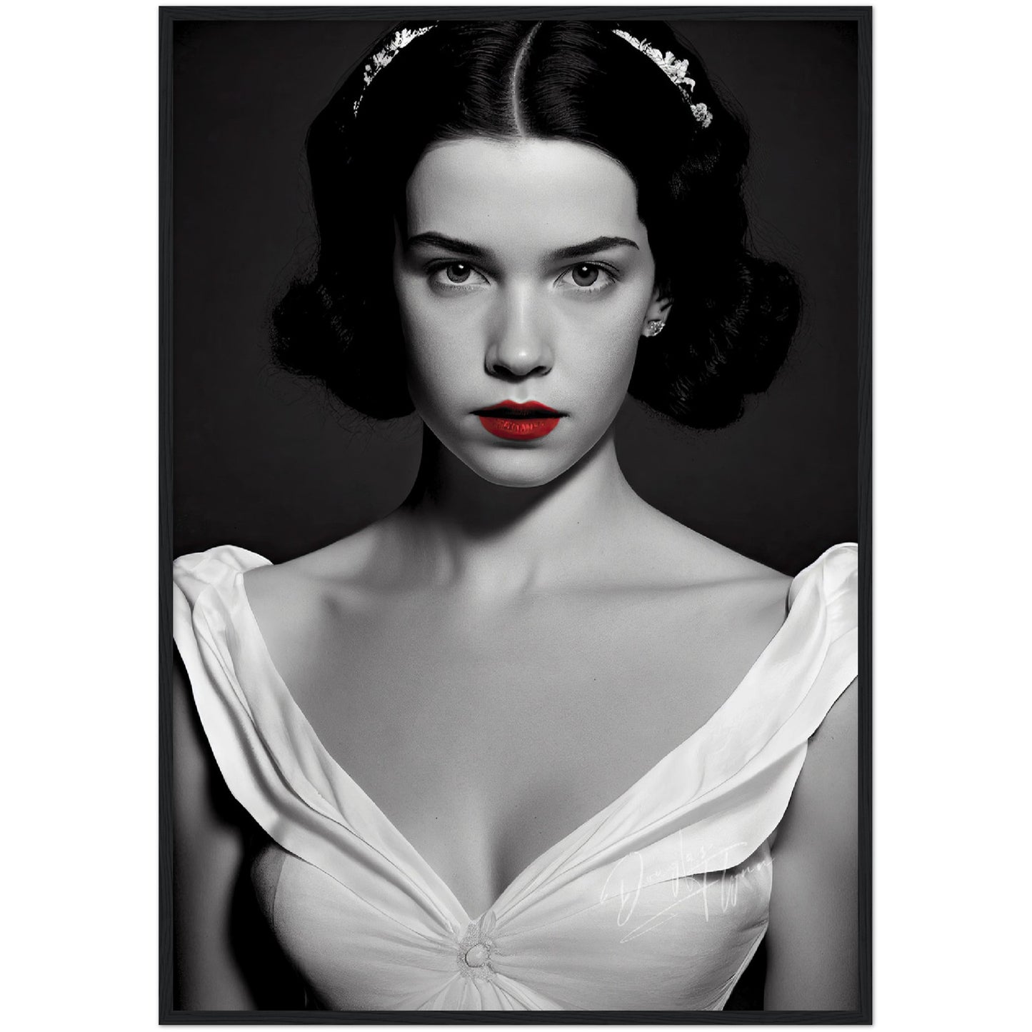 »Snowy Elegance« retro poster