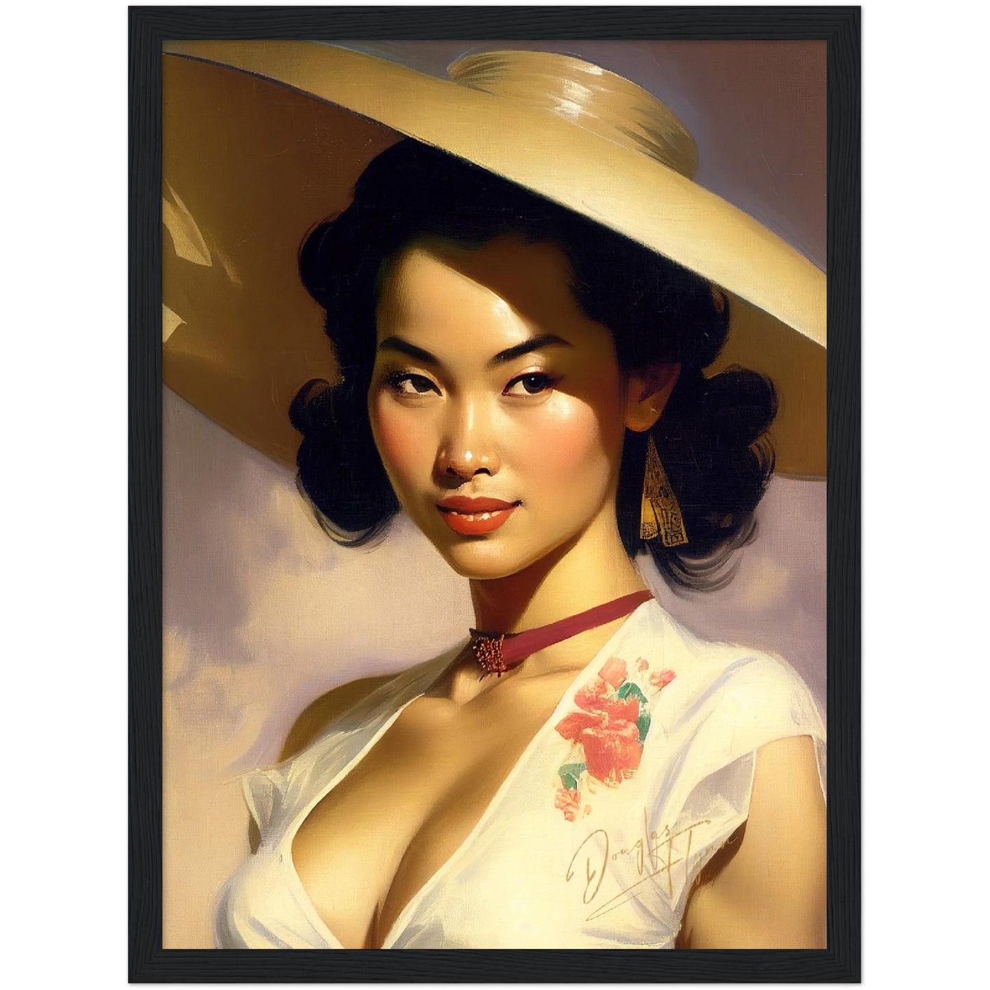 »Gloria's Glamorous Glow« retro poster