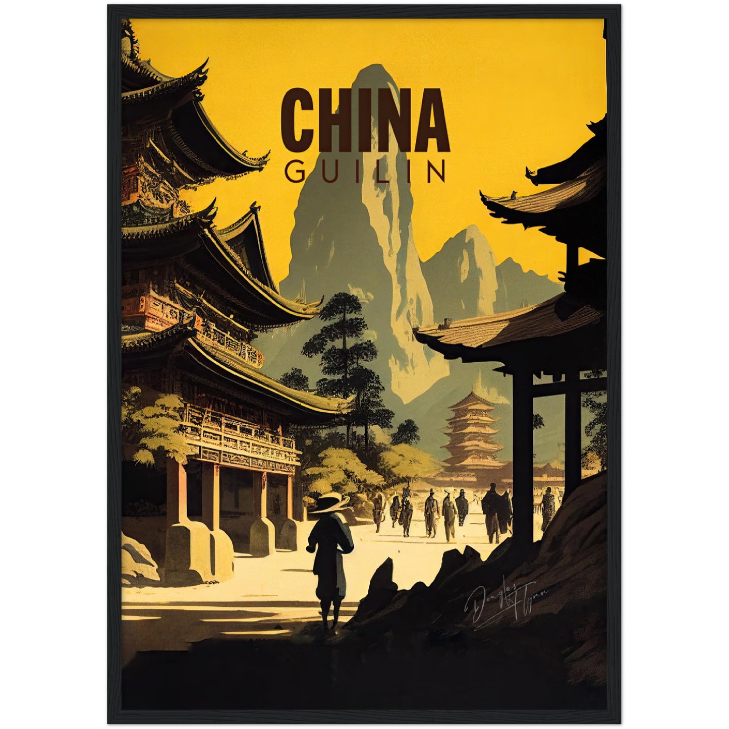 »China, travel poster no 1« retro poster