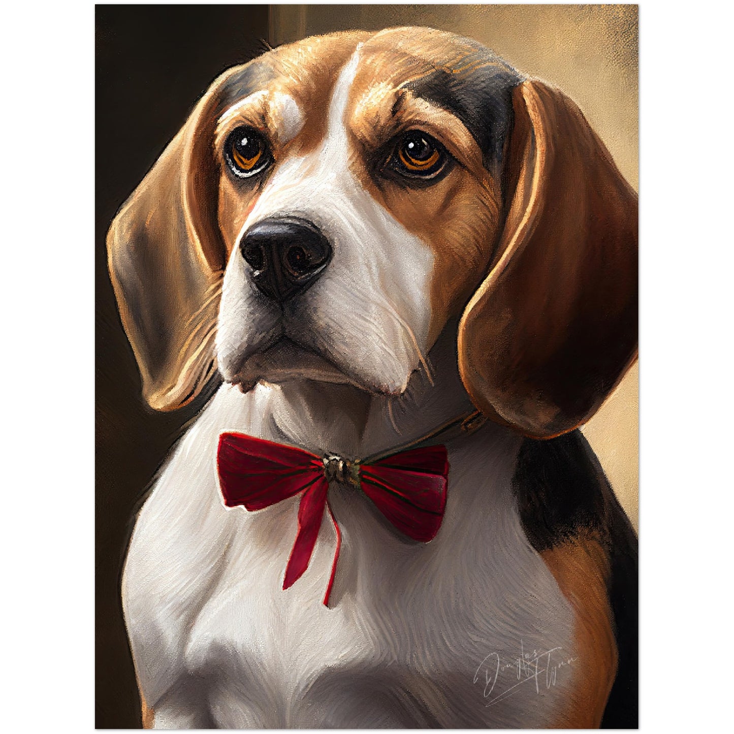 »Beagle med rosett«