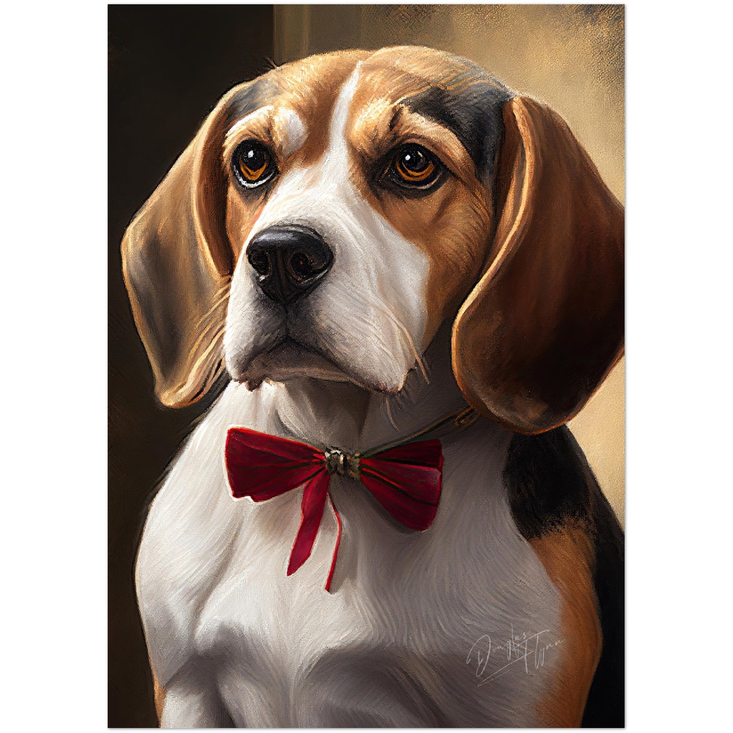 »Beagle med rosett«