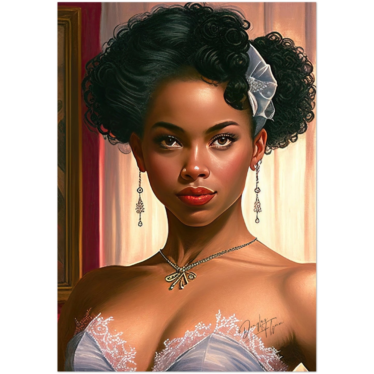 »Garnet Glamour« retro poster
