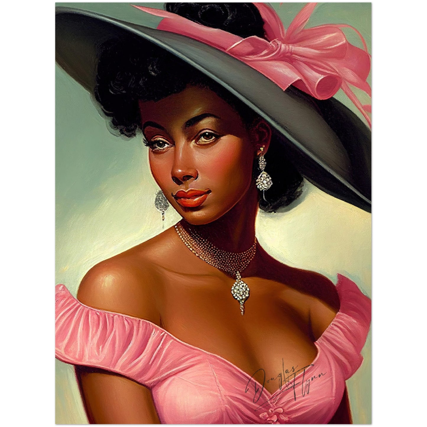»Rachel's Regal Gaze« retro poster