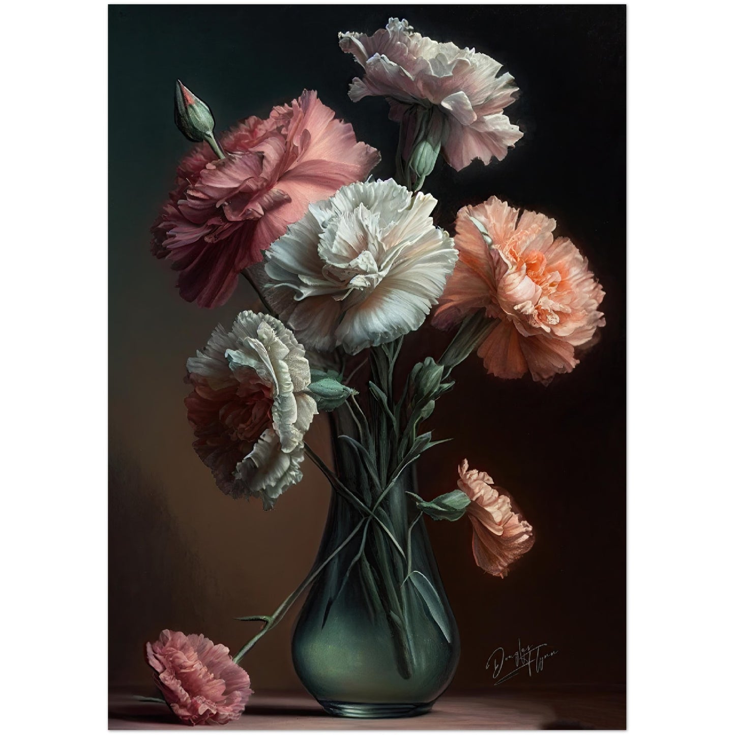 »Passionate Petals« retro poster