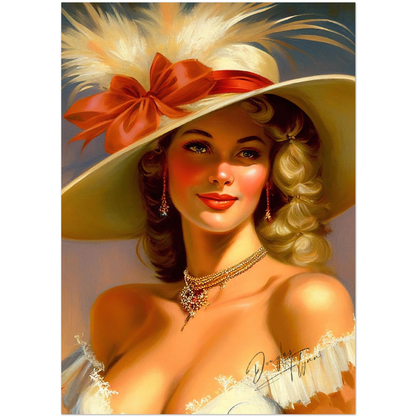 »Rebeccas's Royal Radiance« retro poster