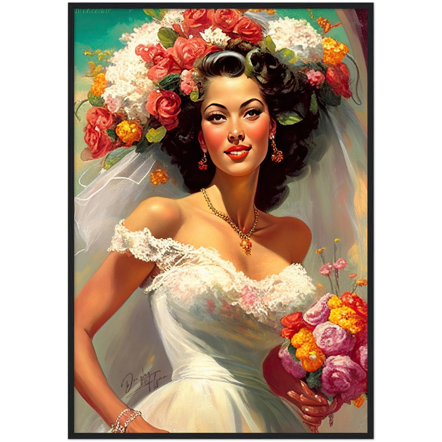 »Vintage Weddings« retro poster
