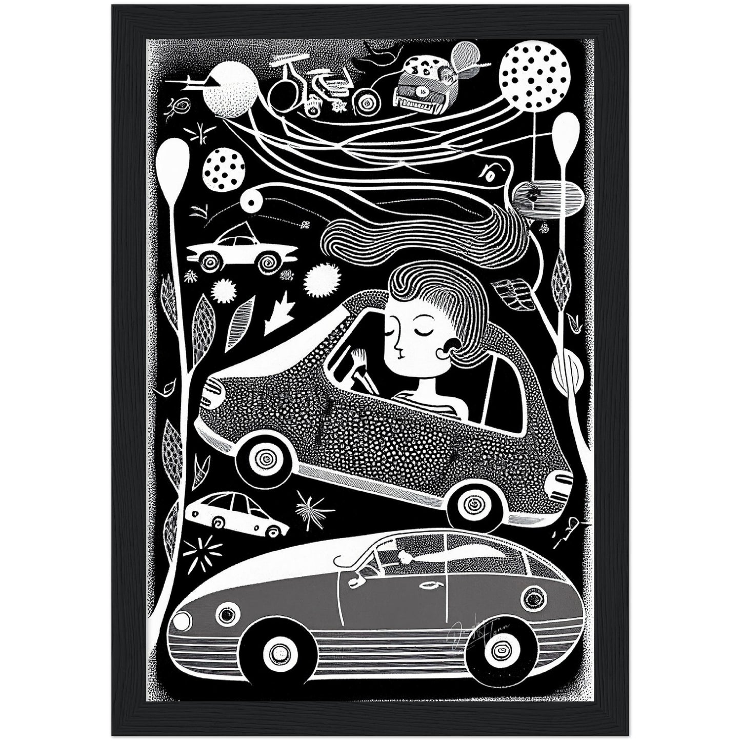 »Angela Got Her Drivers License« retro poster