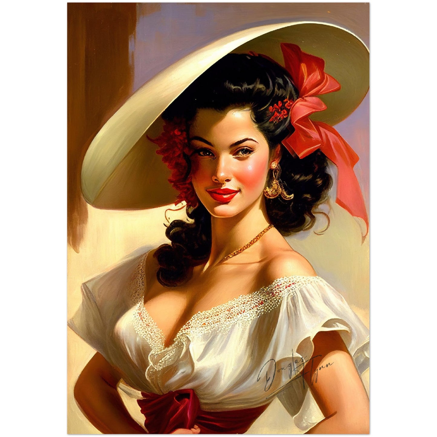 »Laurie's Lavish Look« retro poster