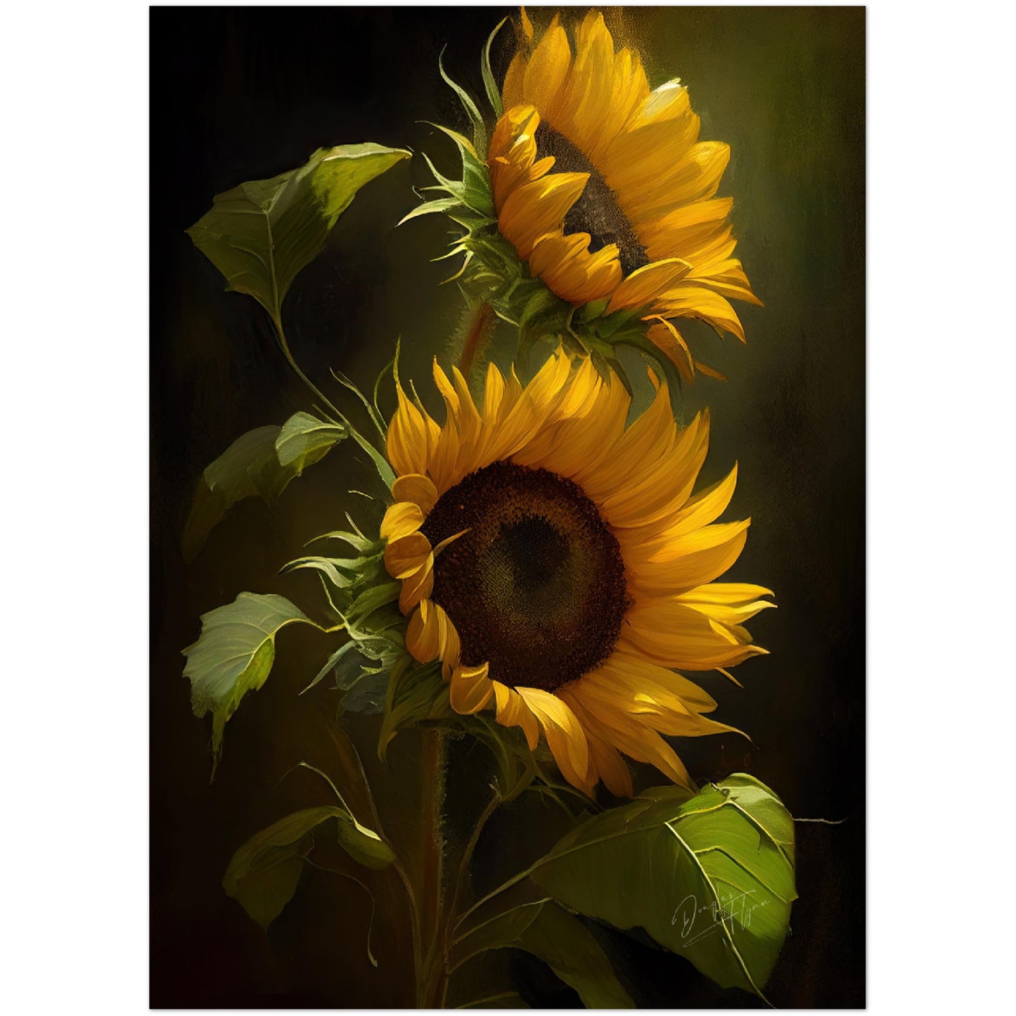 »Intimate Florals« retro poster