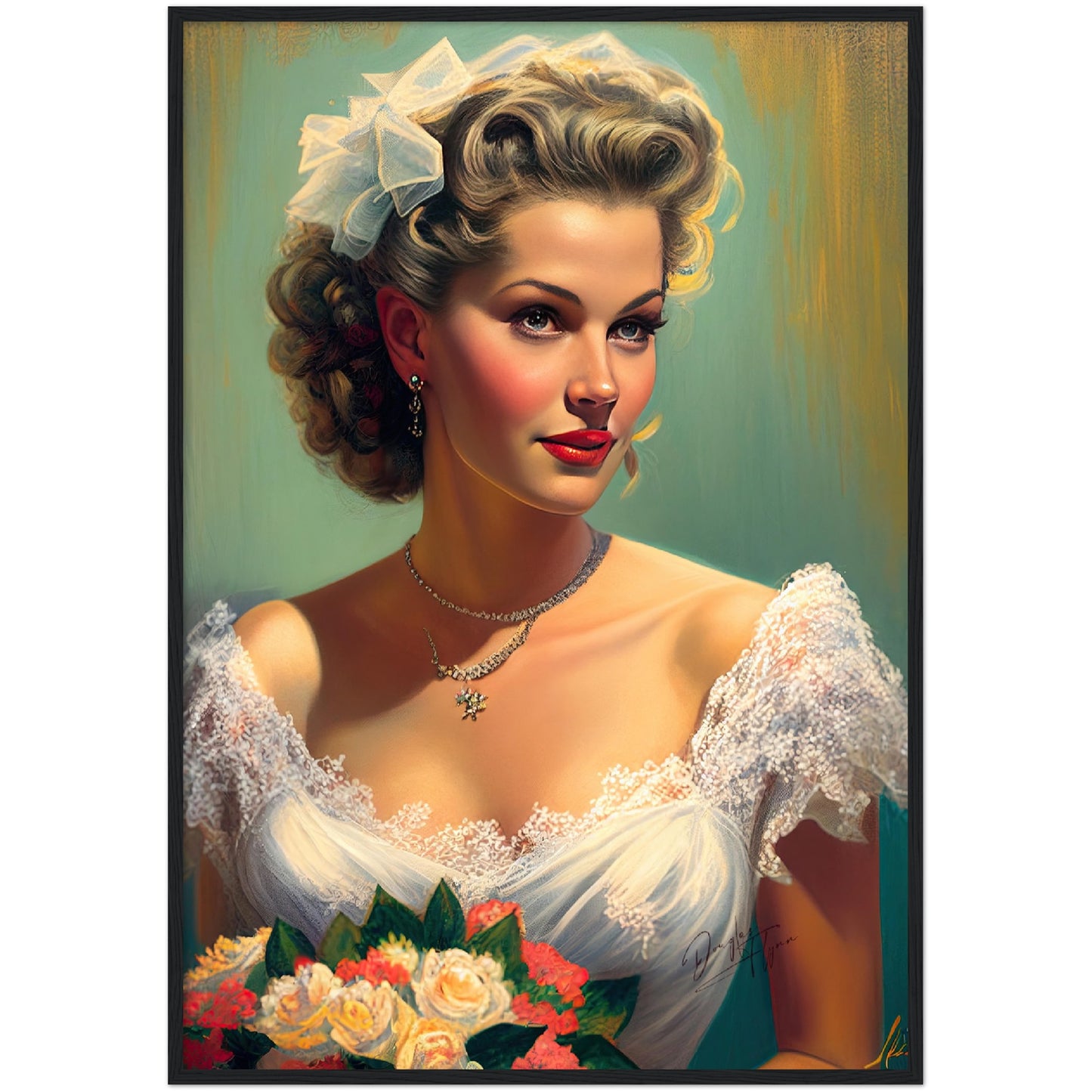 »Vintage Wedding Dreams« retro poster