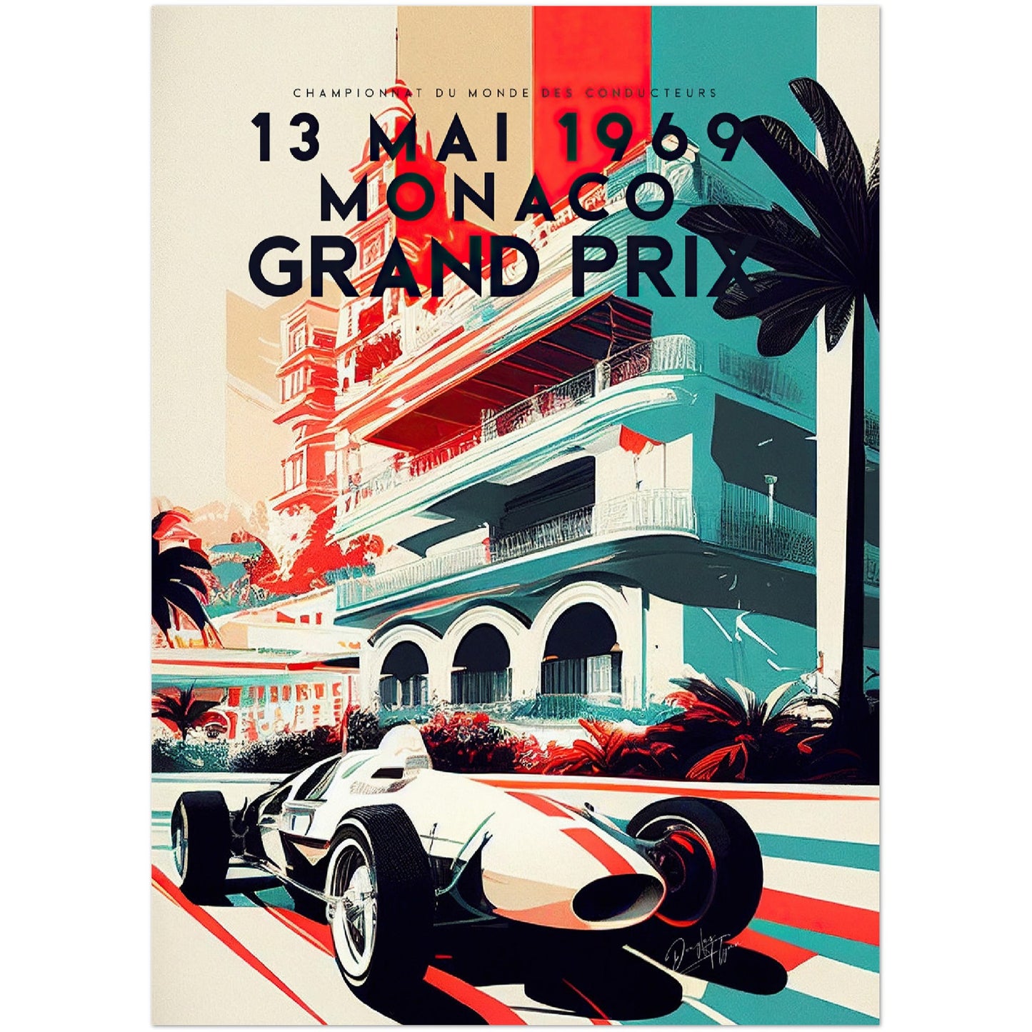 »Tales from the Track« retro poster
