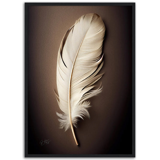 »Found a White Feather no 1« designposter