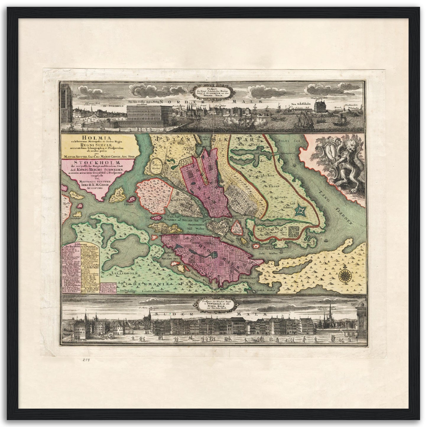 Stockholm 1730-1740, historisk stockholmskarta