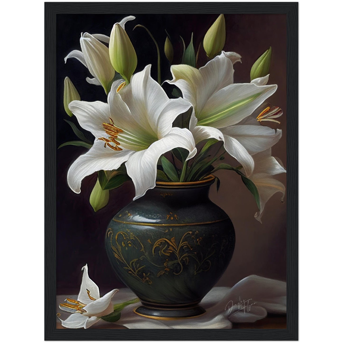 »Ethereal Blossoms« retro poster