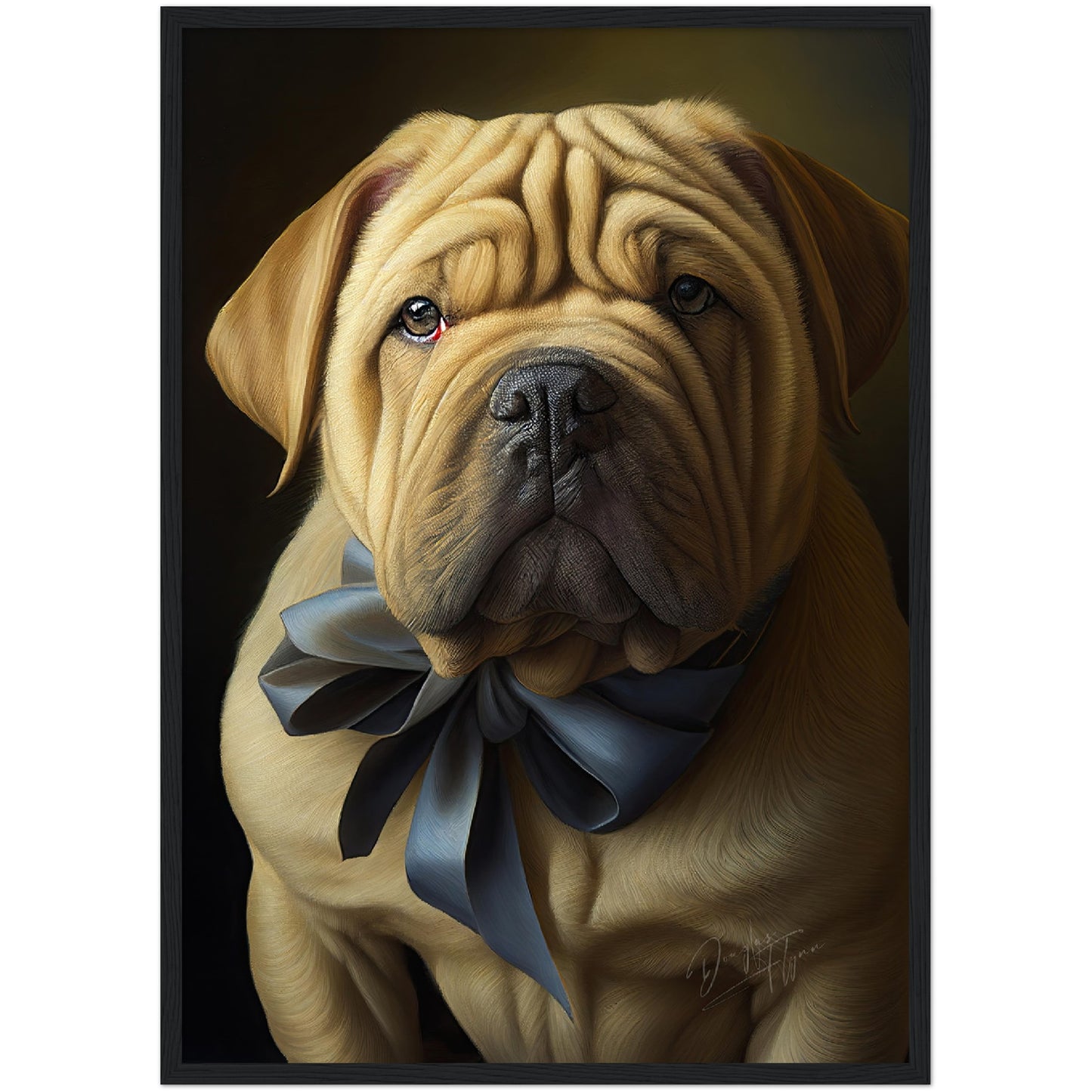 »Shar Pei med rosett«