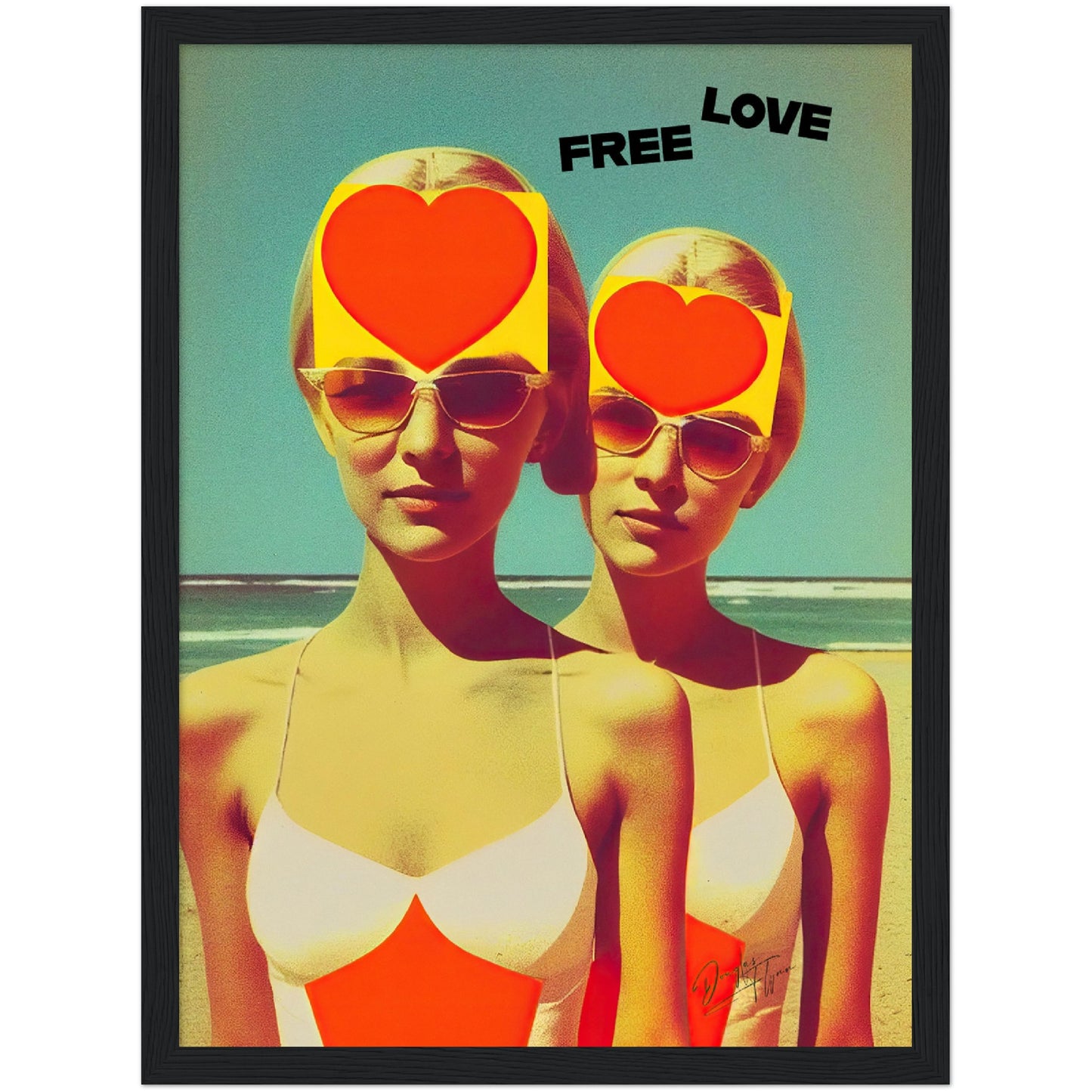 »Free Love«retro poster