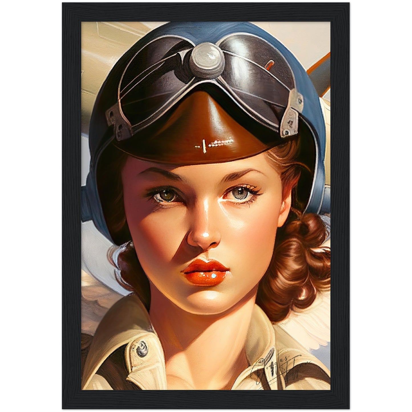 »Love making loops and rolls« retro poster