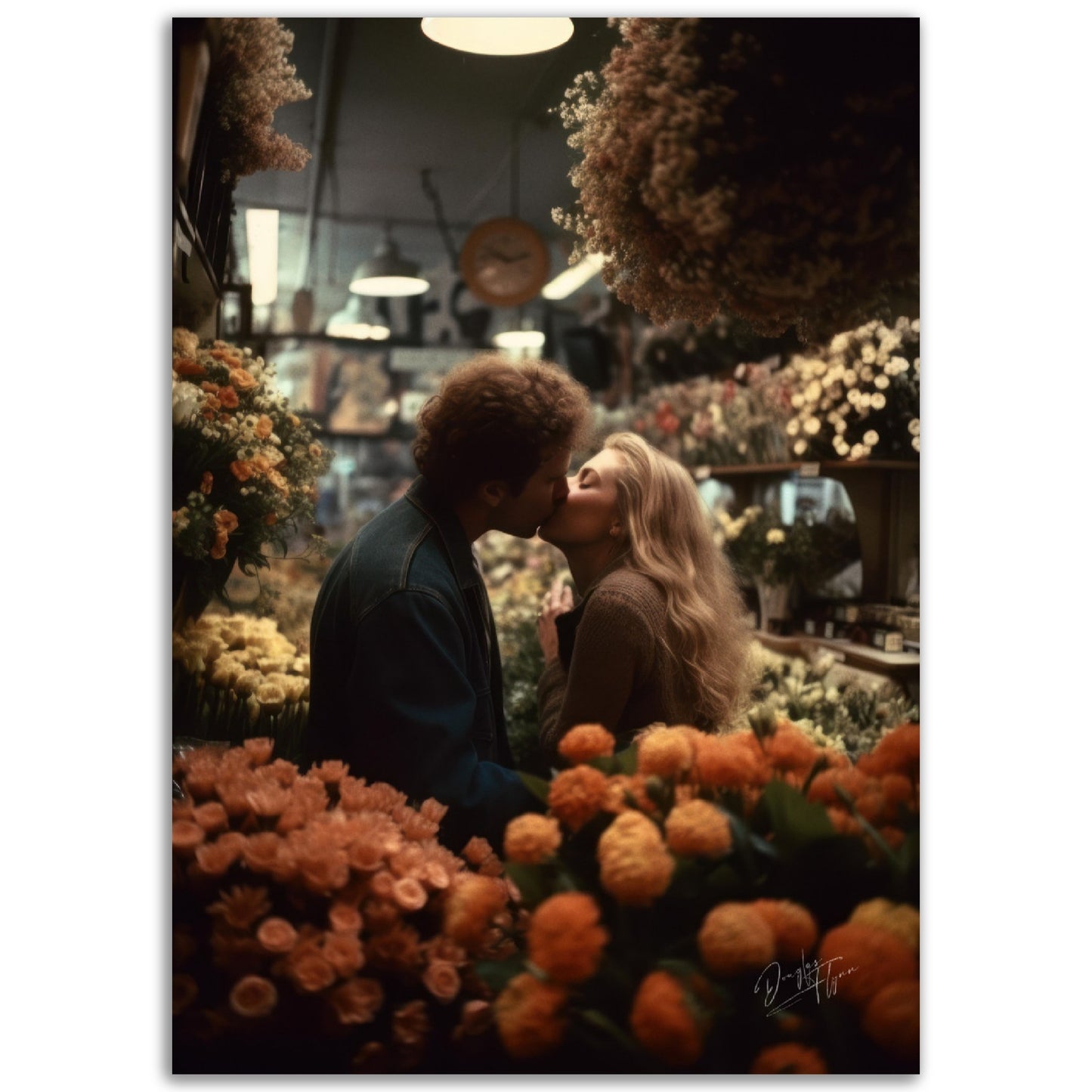 »Love's First Kiss« retroposter