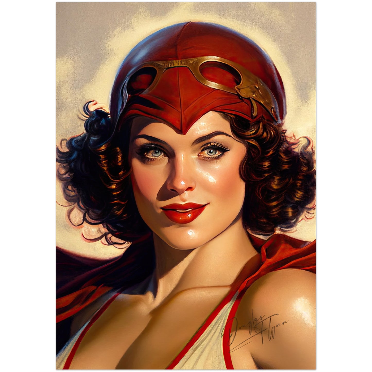 »The Scarlet Sentinel« retro poster
