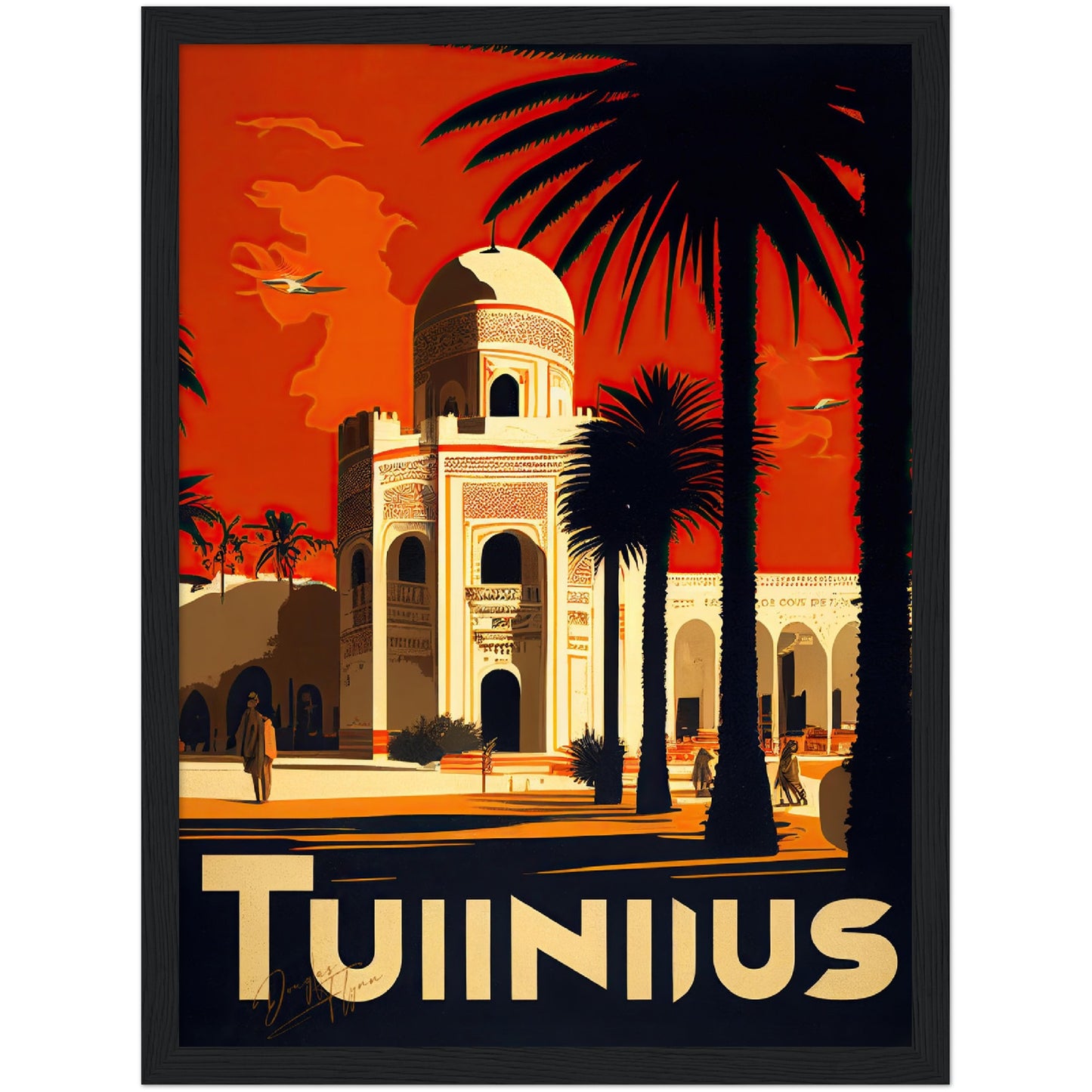 »Tunis, travel poster no 2« retro poster