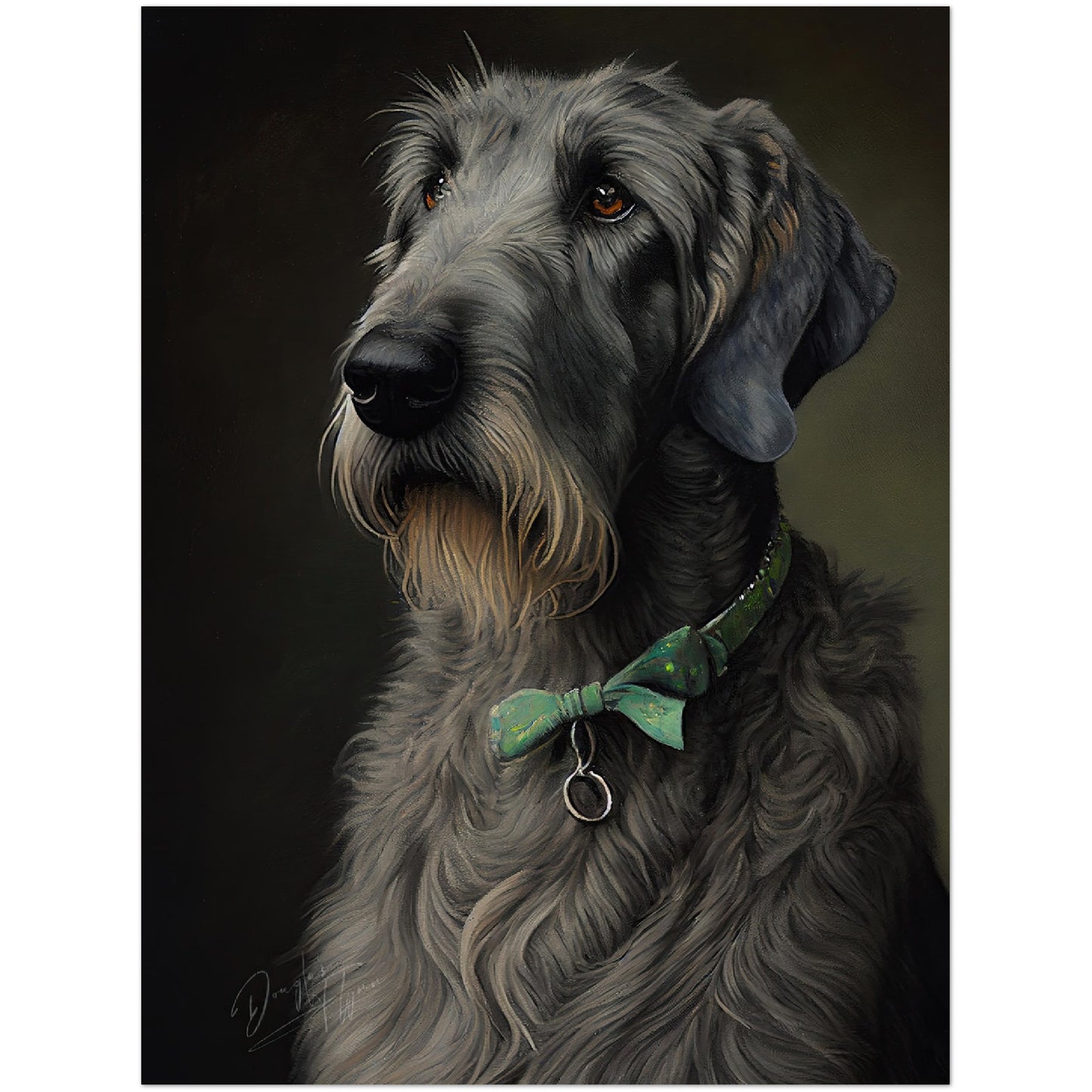 »Irish Wolfhound med rosett«