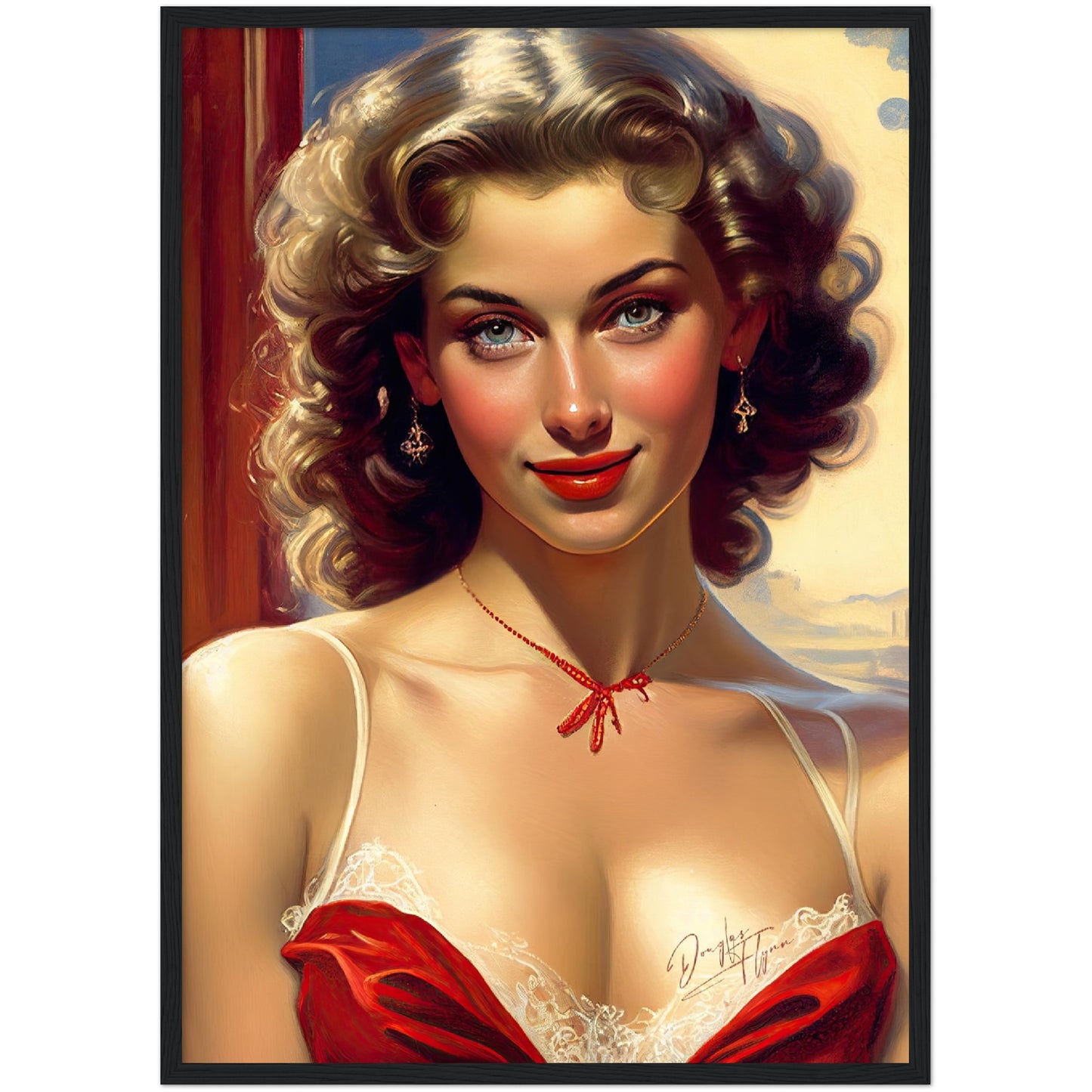 »Belles Balcony« retro poster