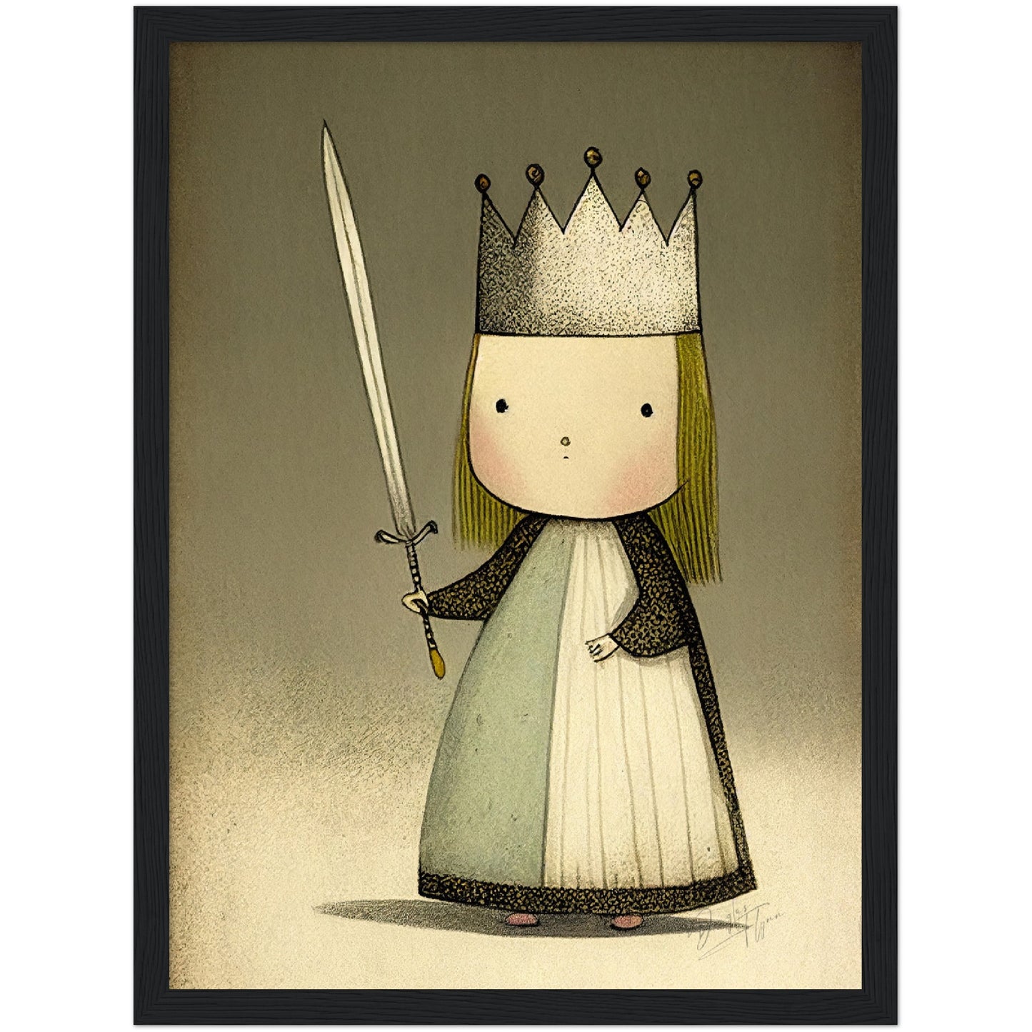 »Fussy Little Princess« retro poster