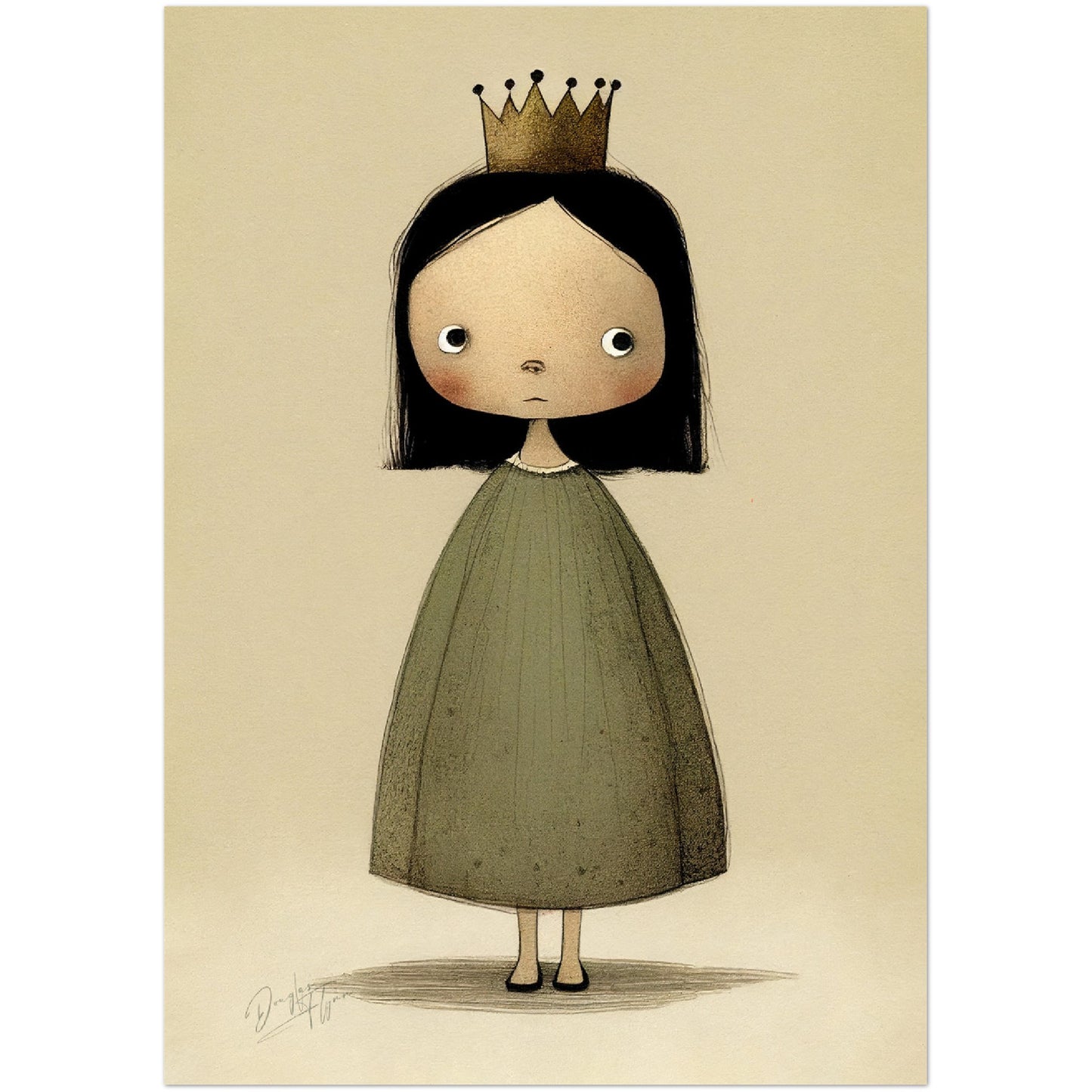 »Moody Little Royal« retro poster