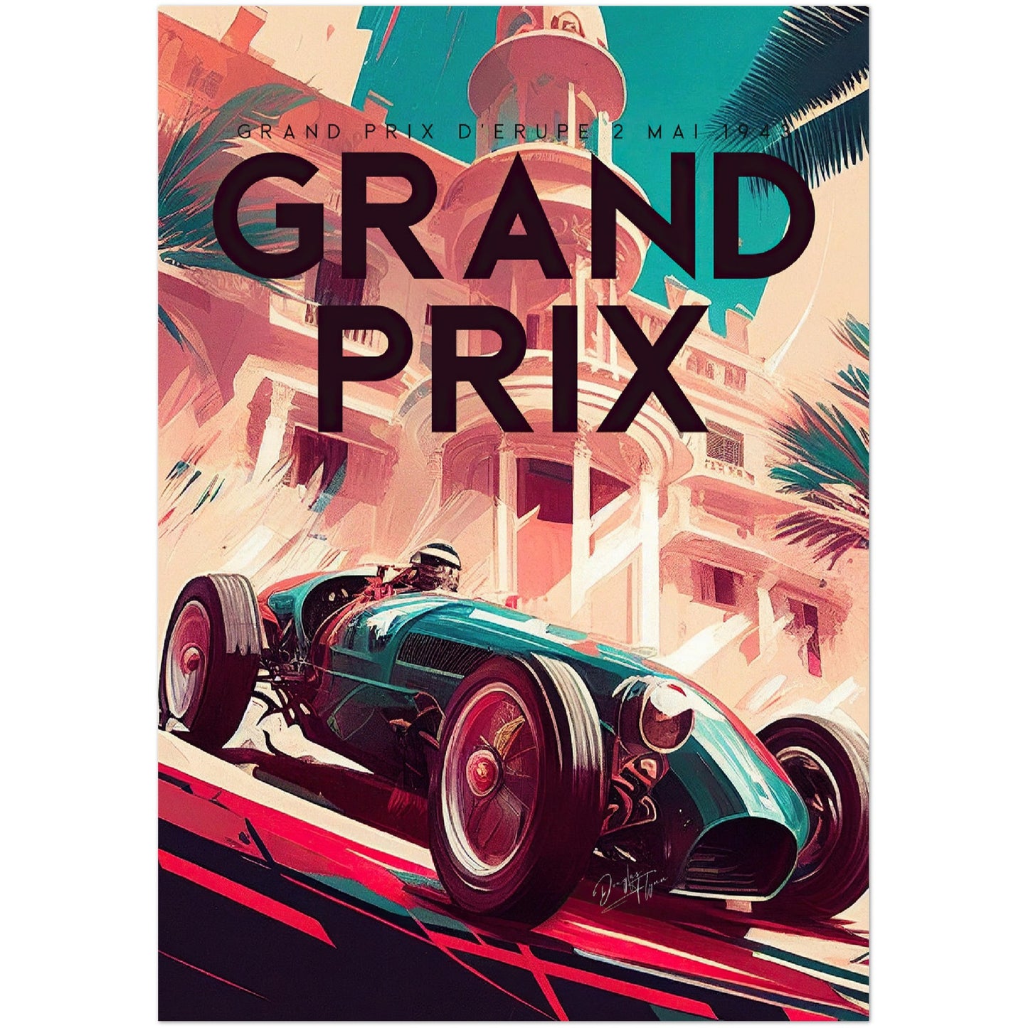 »Quantum of Racing History« retro poster