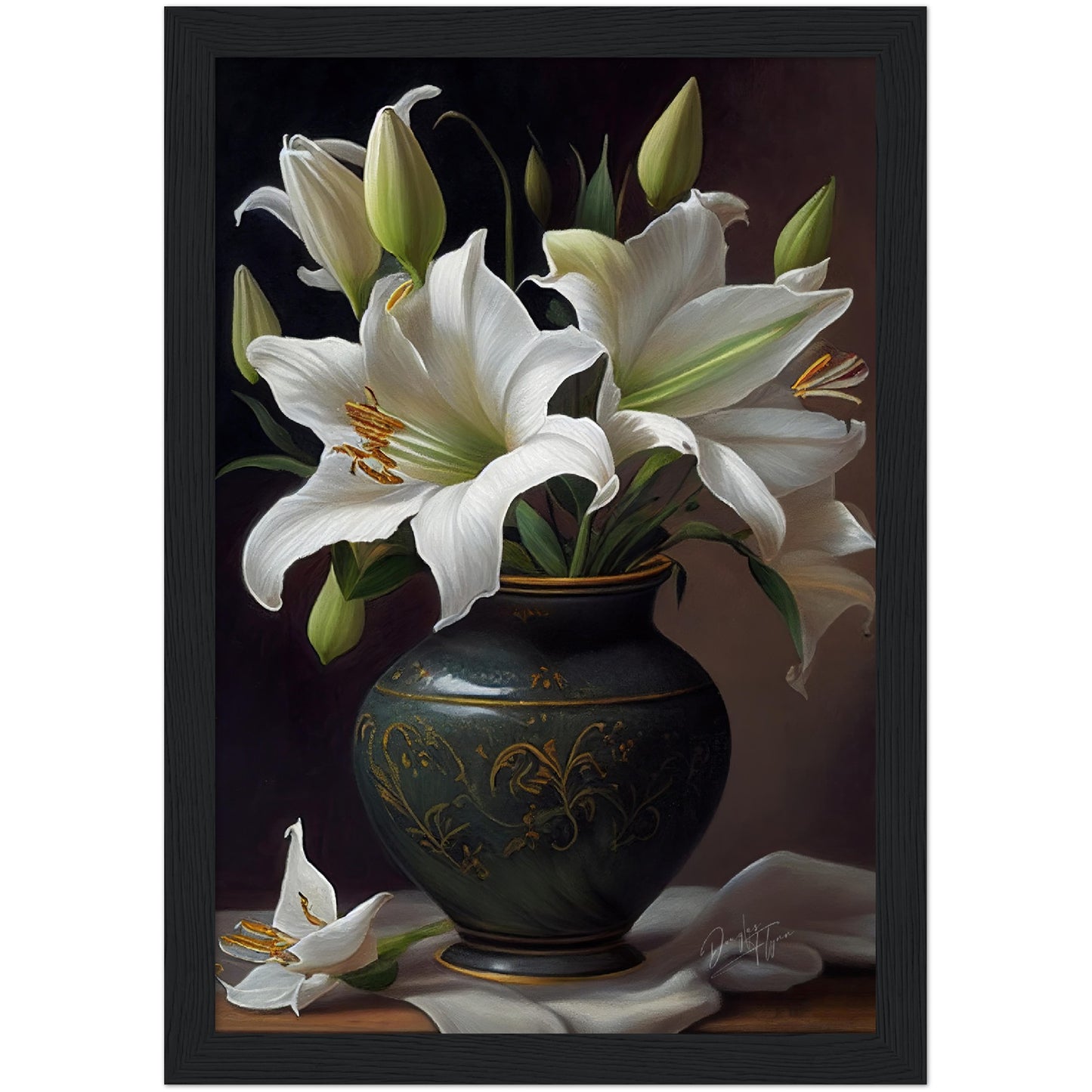 »Ethereal Blossoms« retro poster
