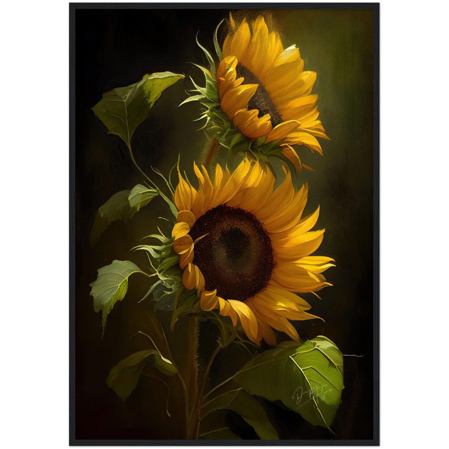 »Intimate Florals« retro poster