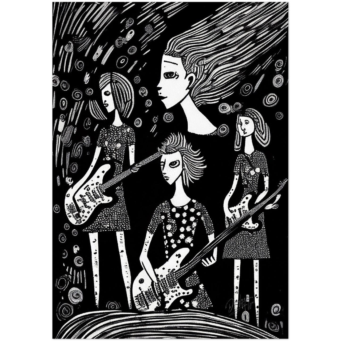 »Band Rivalries« retro poster