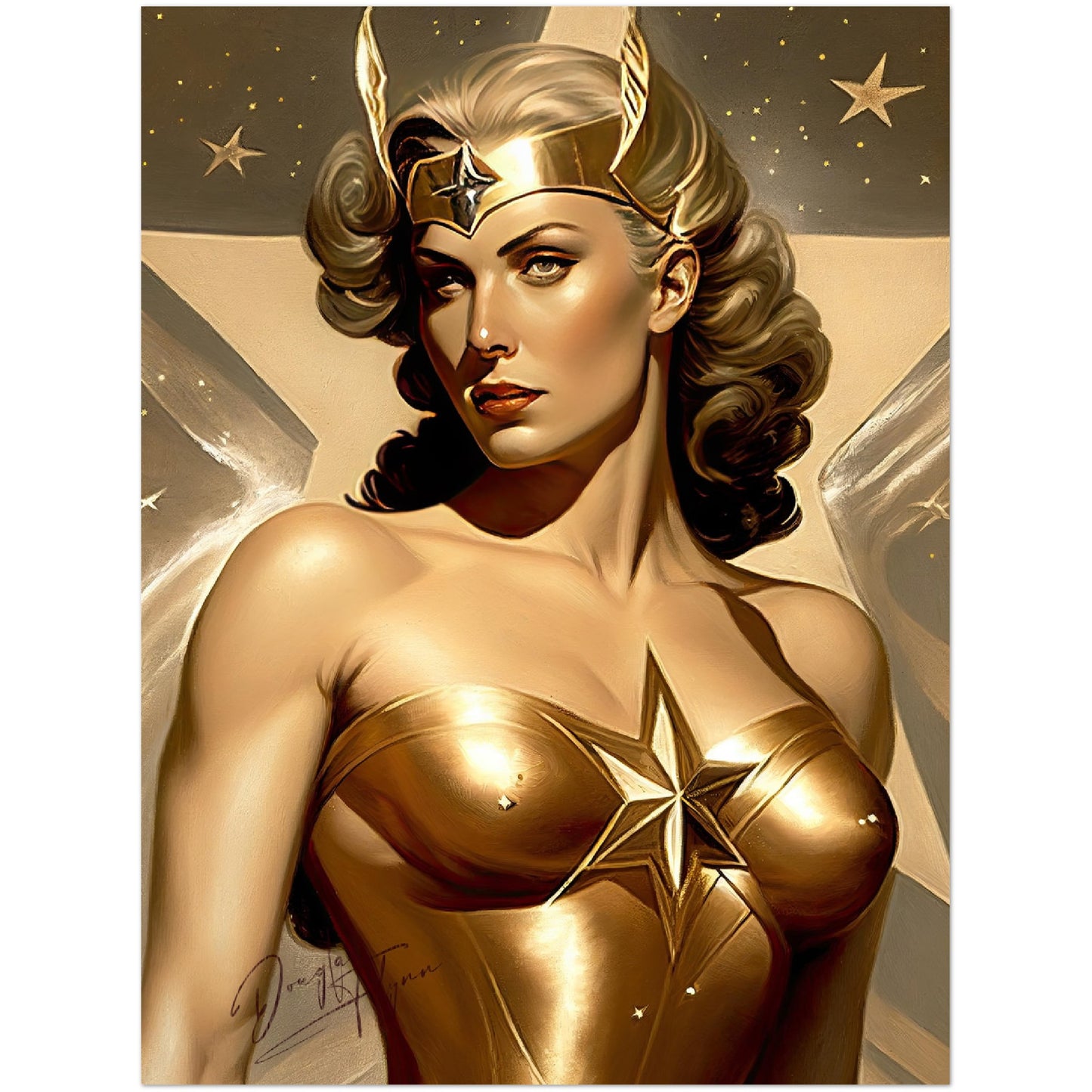 »The Sky Sentinel« retro poster
